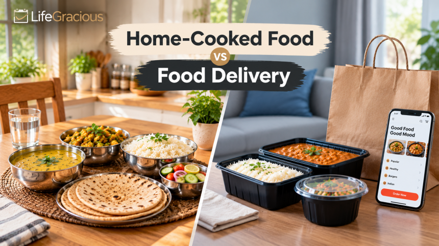 home cooked food vs food delivery home cooked food